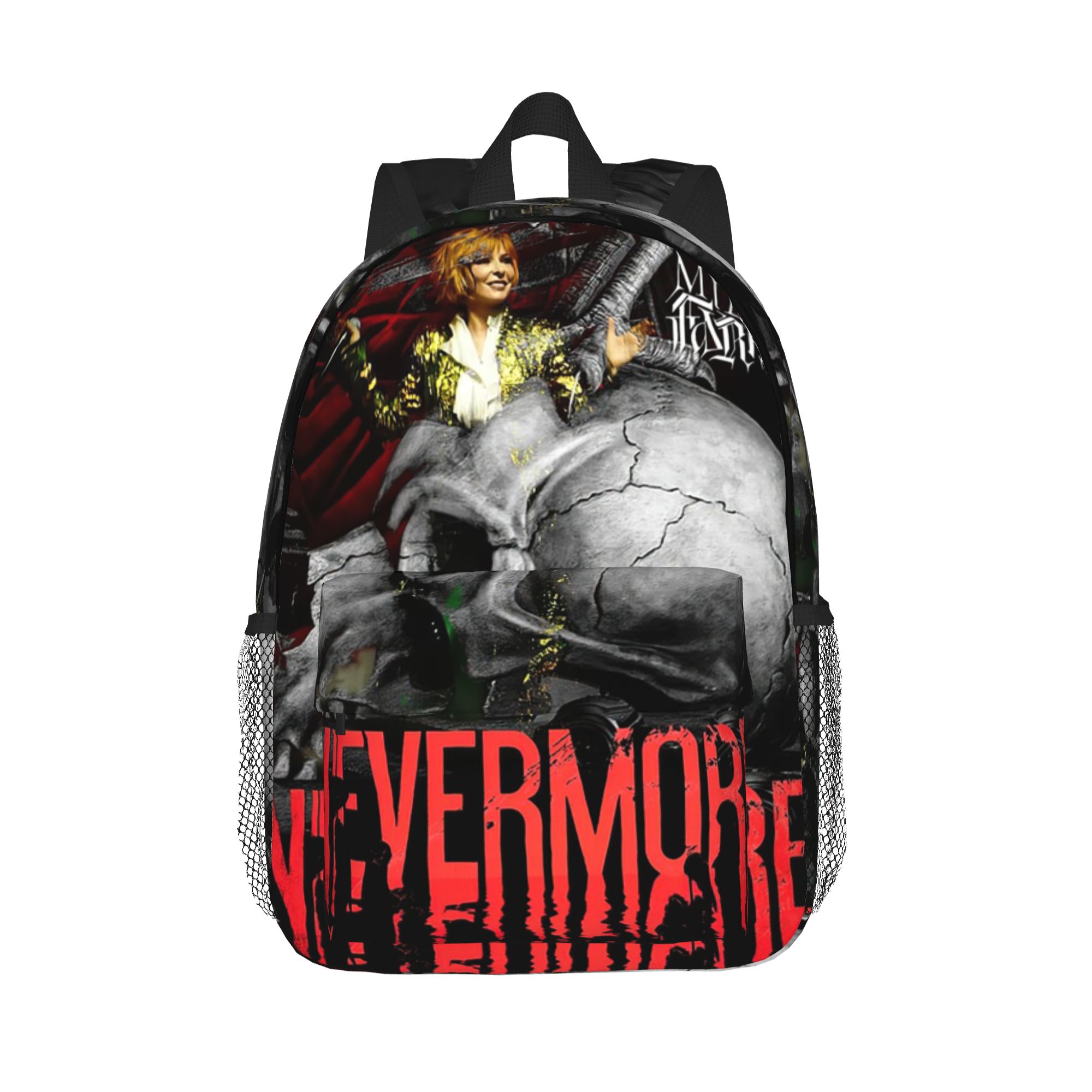 Women Bags Farmers - Nevermore skeleton Mylene Farmer Backpack Hot
