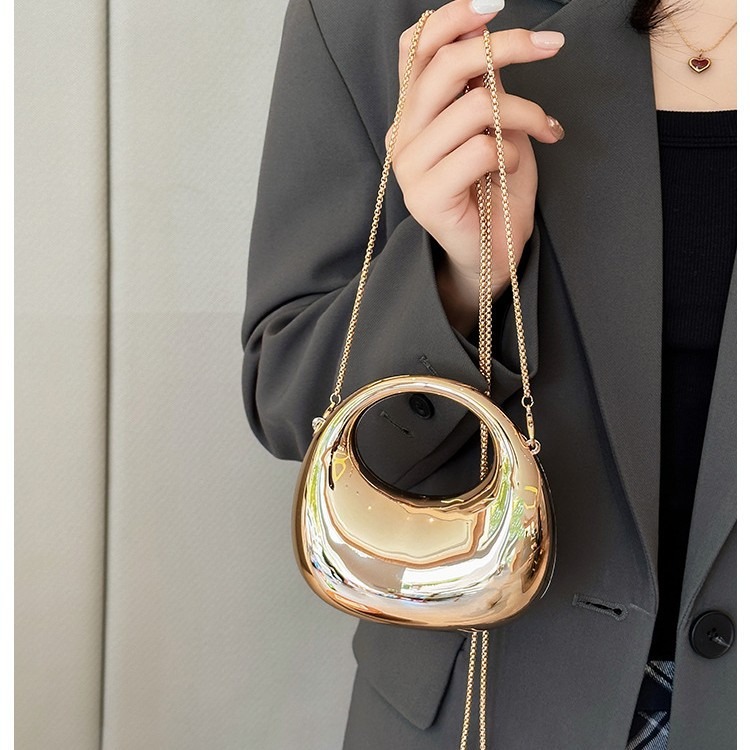 Women'S Evening Bags - Mini Golden Evening Bag Purses and