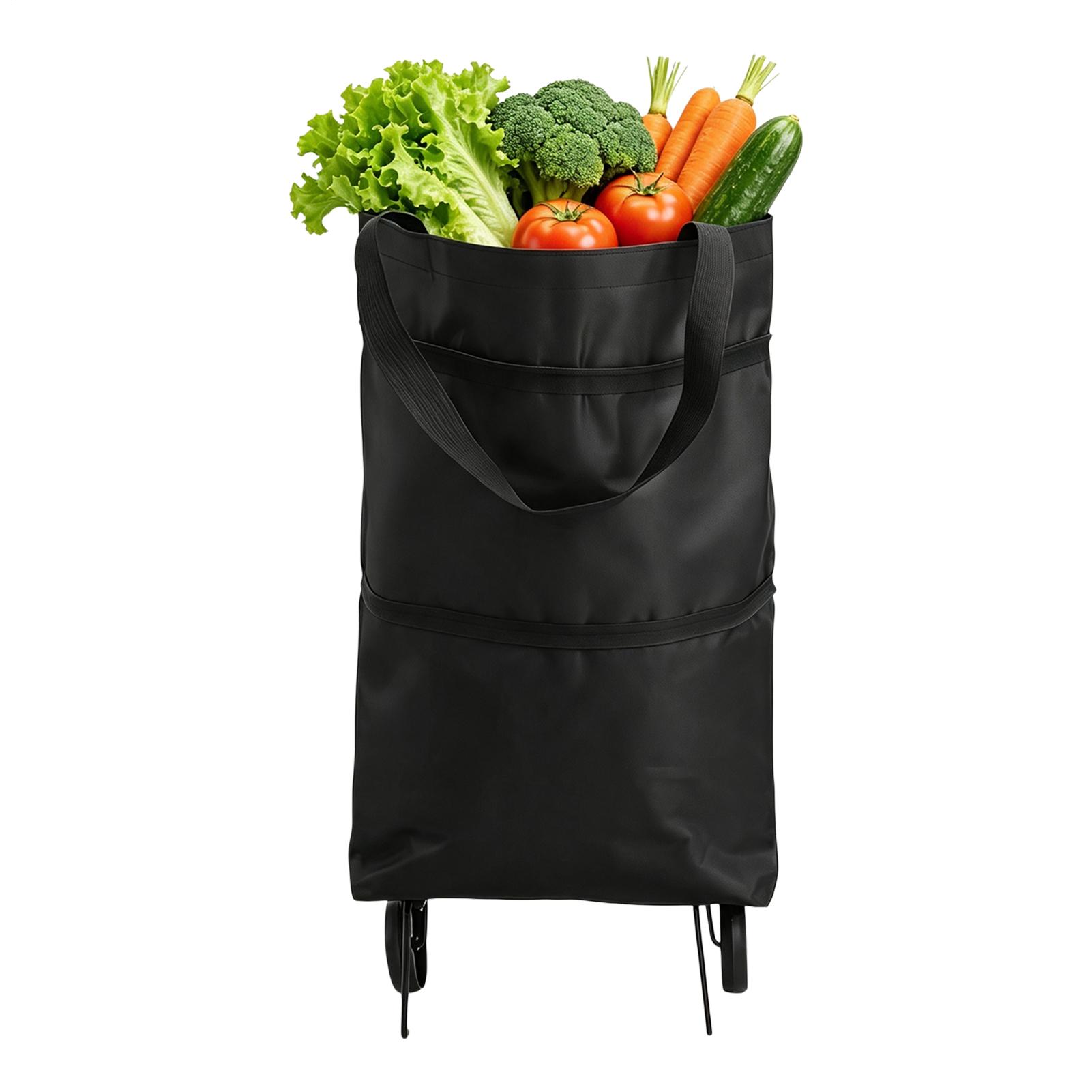 Women Bags Farmers - Grocery Bag With Wheels Foldable Shopping