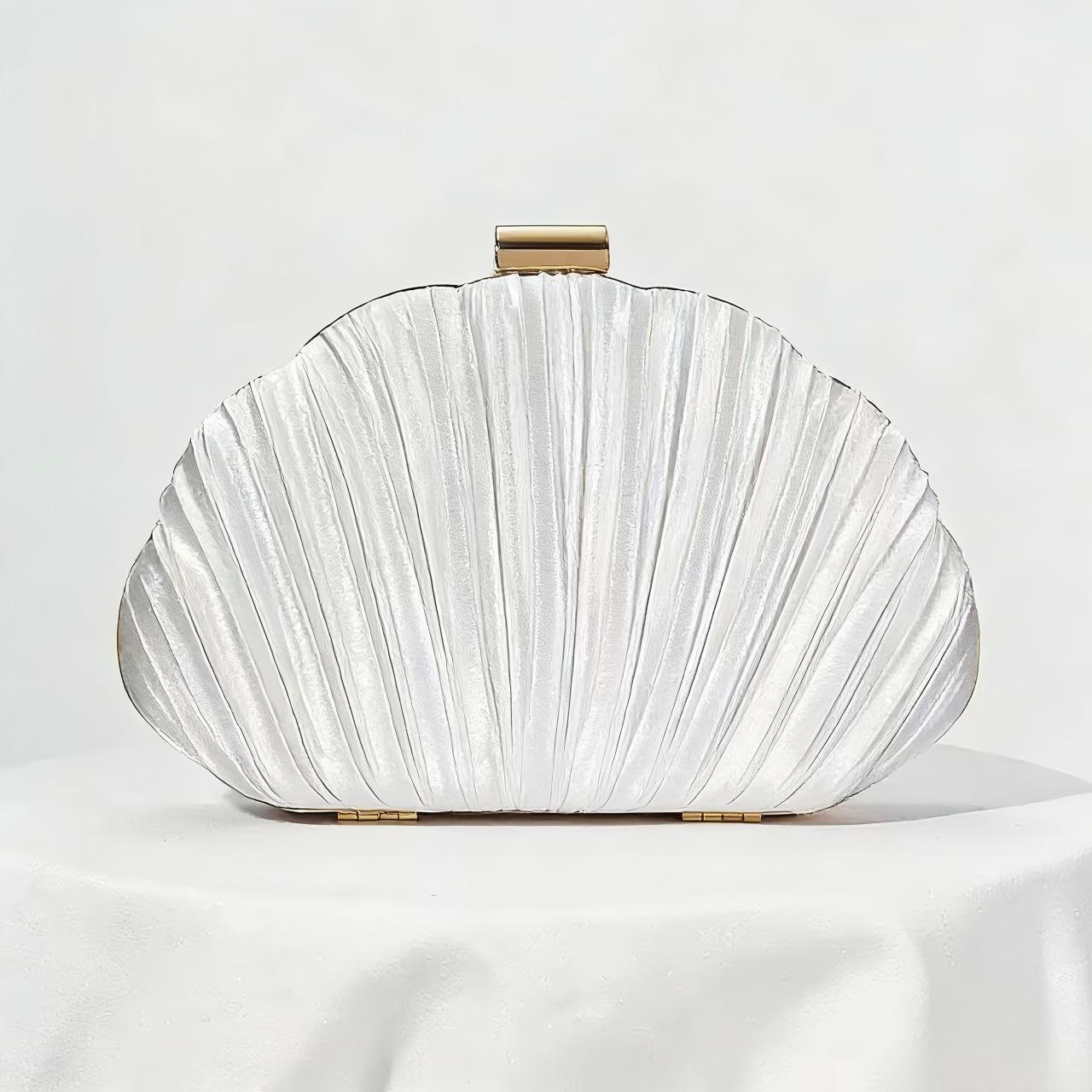 Women'S Evening Bags - New Shell Banquet Bag Wrinkled Handbag