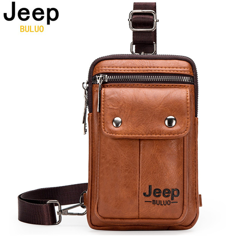 Saddle Bag Leather - JEEP BULUO Chia Da Nam Túi