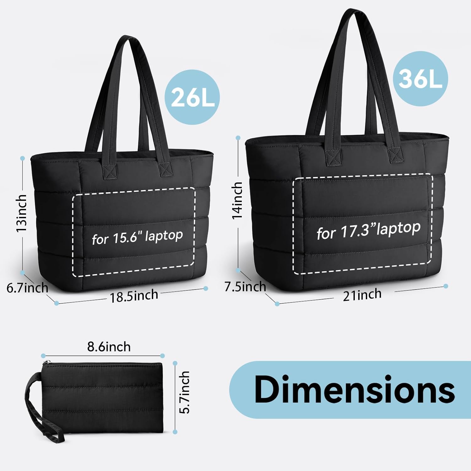 Puffer Tote Bag for Women, Lig - đánh giá và giá Women Bags Work