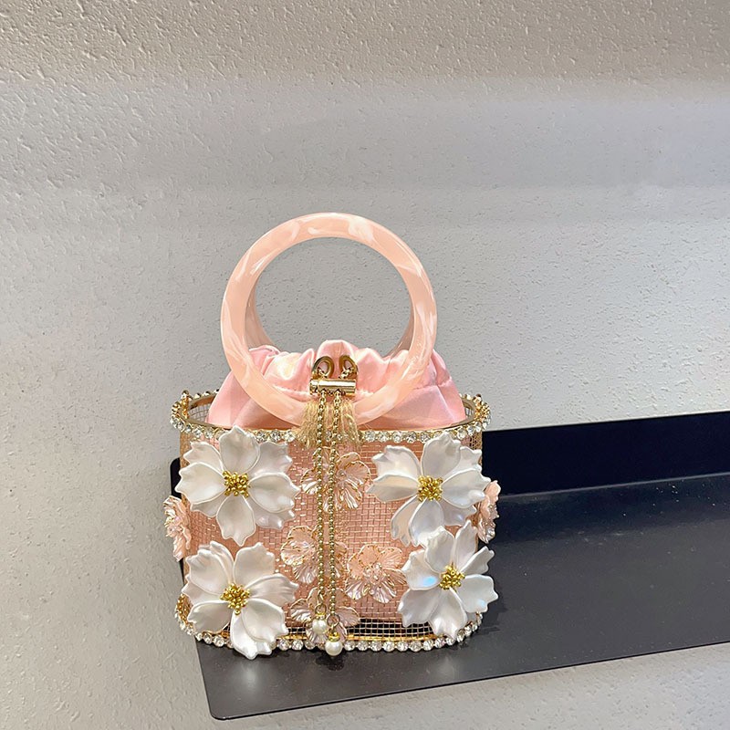 Hollow Out Metal Cage Handbag  - đánh giá và giá Women'S Evening Bags
