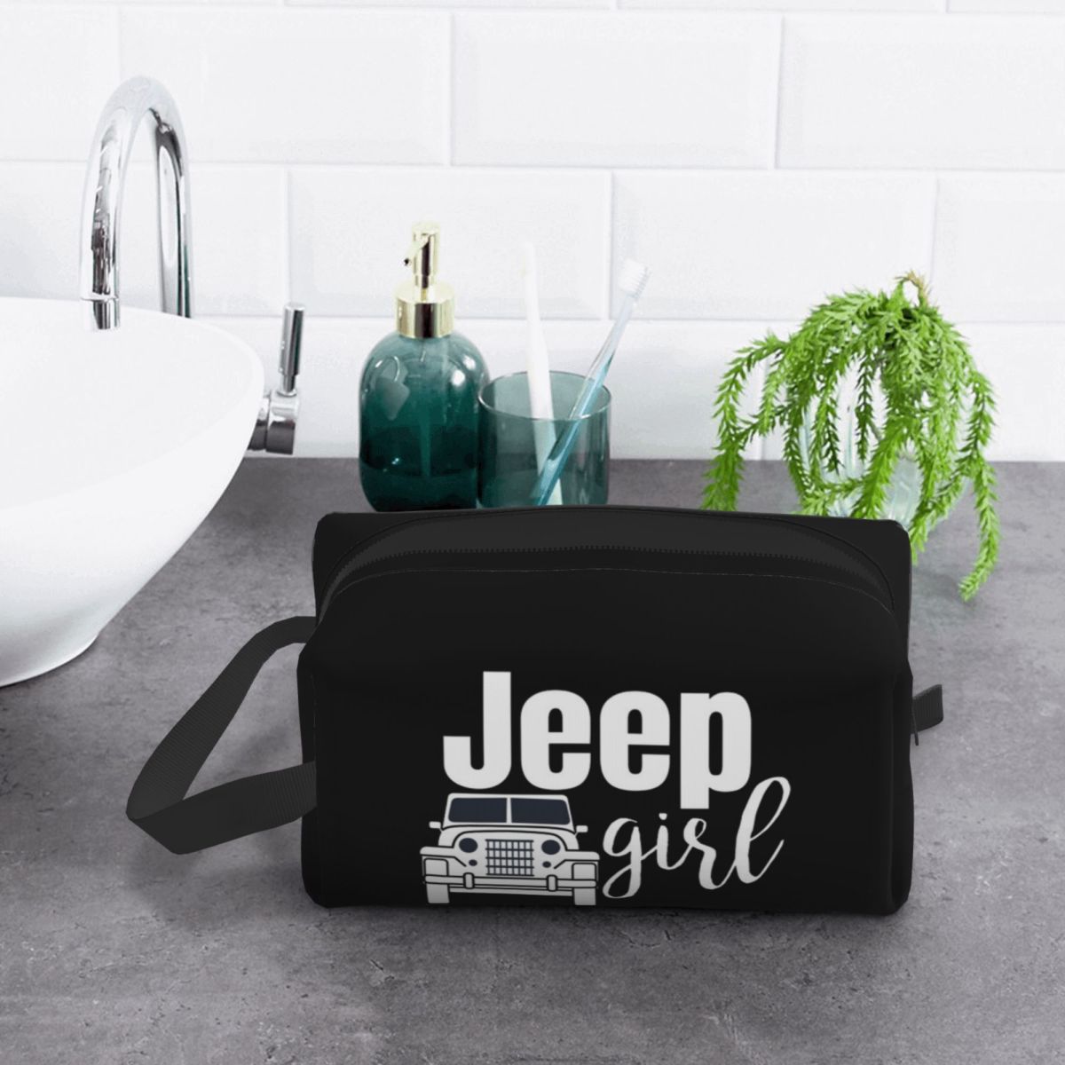 Jeep Girl Makeup Bag Cosmetic  - đánh giá và giá Women'S Jeep Bags