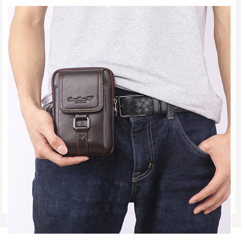 Men Cell/Mobile Phone Case Wai - đánh giá và giá Saddle Bag Leather