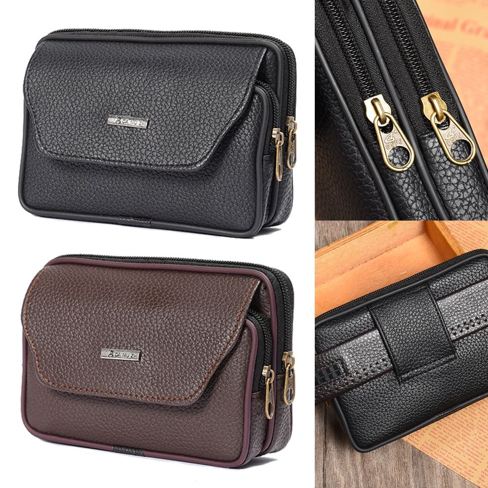 Casual PU Leather Men Waist Ba - đánh giá và giá Saddle Bag Leather
