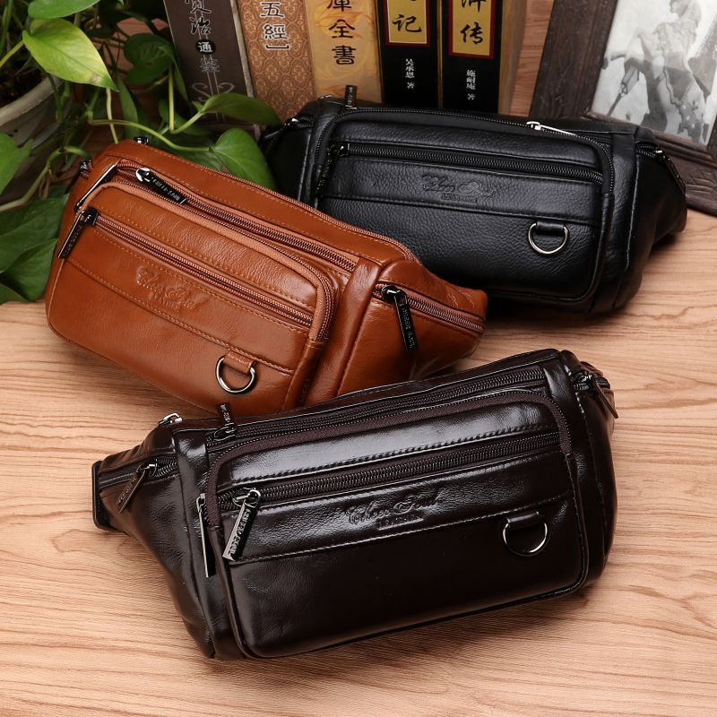 Men Waist Fanny Bags Sling Che - đánh giá và giá Saddle Bag Leather