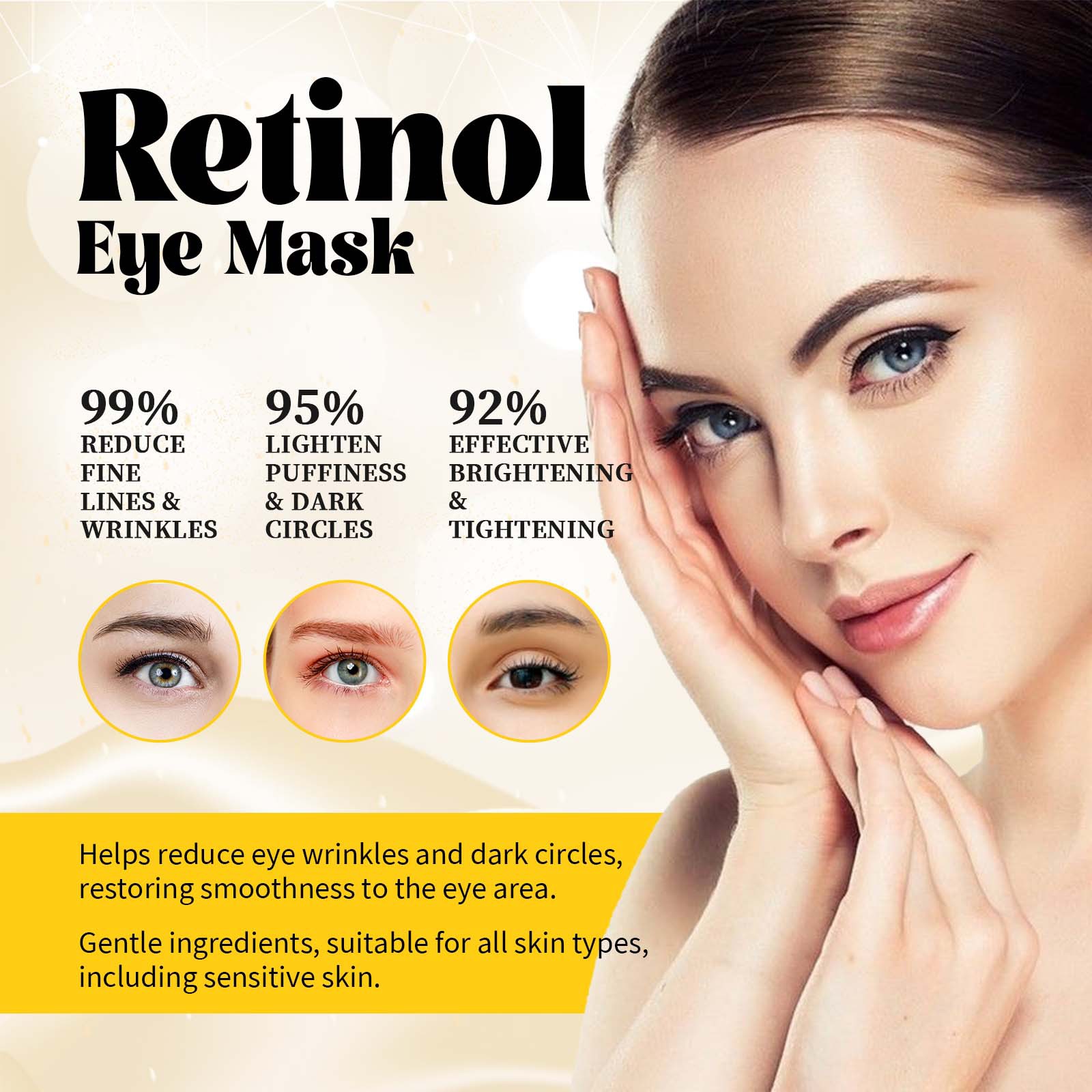Hydrating Eye Mask Anti Dark C - đánh giá và giá Women Bags Under Eyes