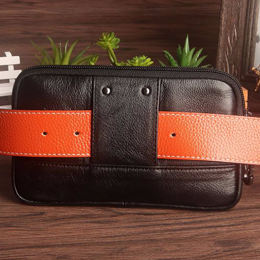 Men Clutch Waist Pack Bag Cell - đánh giá và giá Saddle Bag Leather