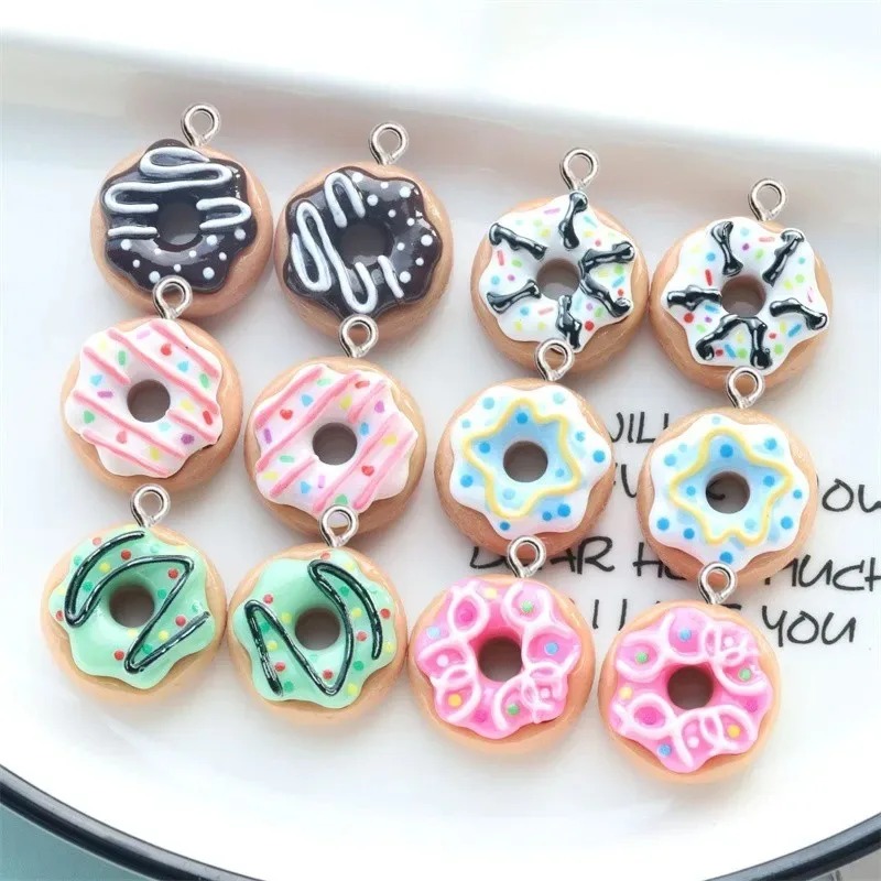 10Pcs Resin Donut Charms Color - đánh giá và giá Women Bags Mini