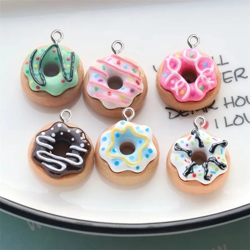 10Pcs Resin Donut Charms Color - đánh giá và giá Women Bags Mini