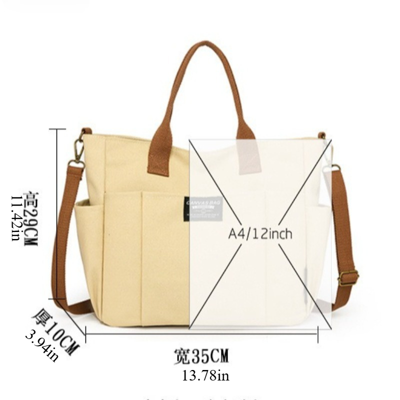 Large Canvas Tote Bag for Wome - đánh giá và giá Women Bags Work