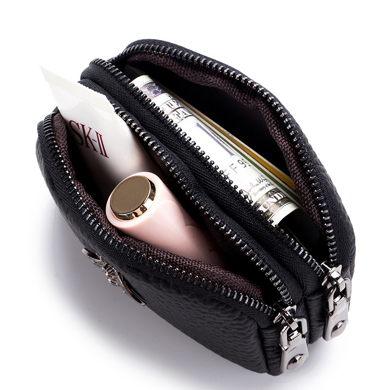 Women Cowhide Double Zipper Po - đánh giá và giá Women Bags Ck