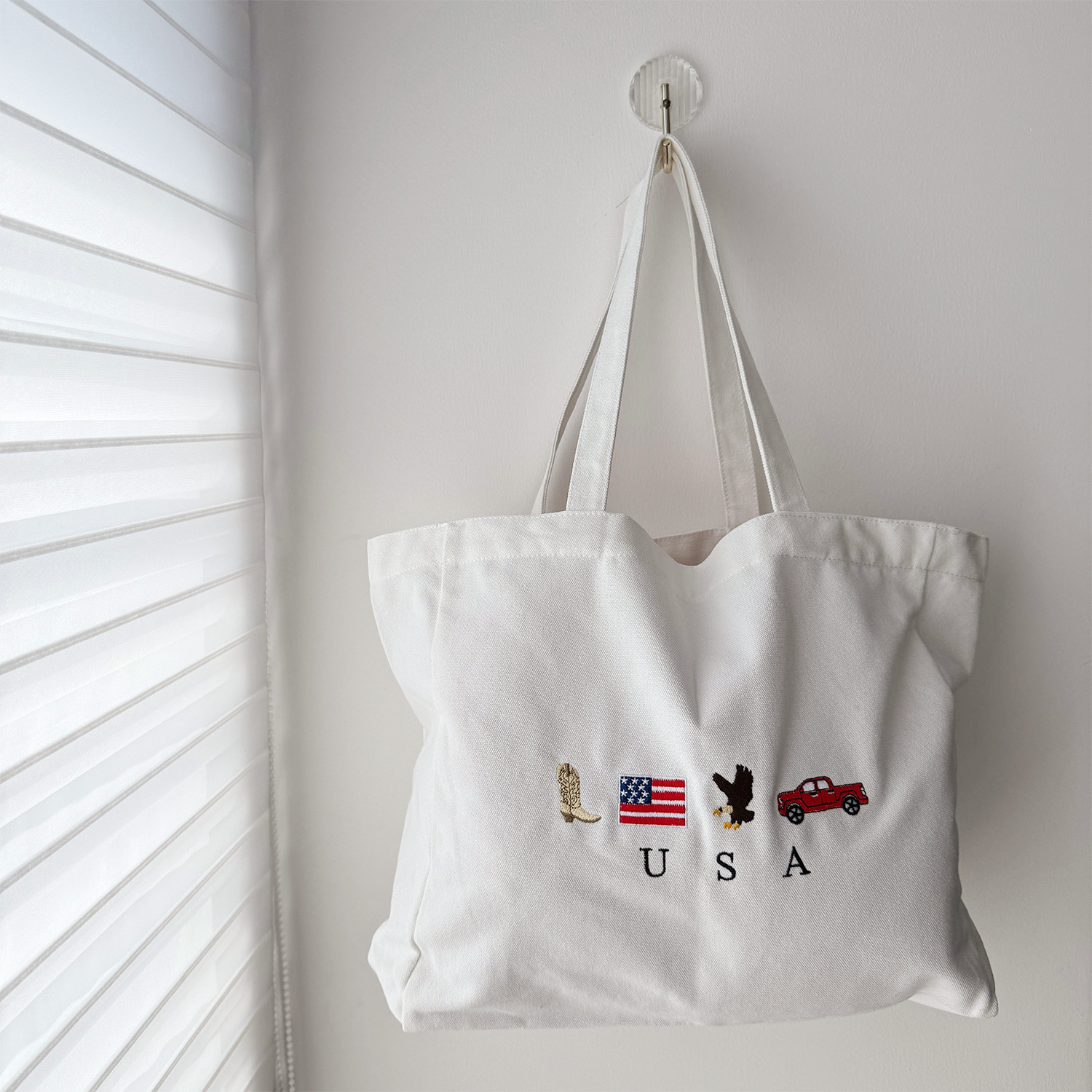 USA Icons Embroidered White Ca - đánh giá và giá Women Bags Ck