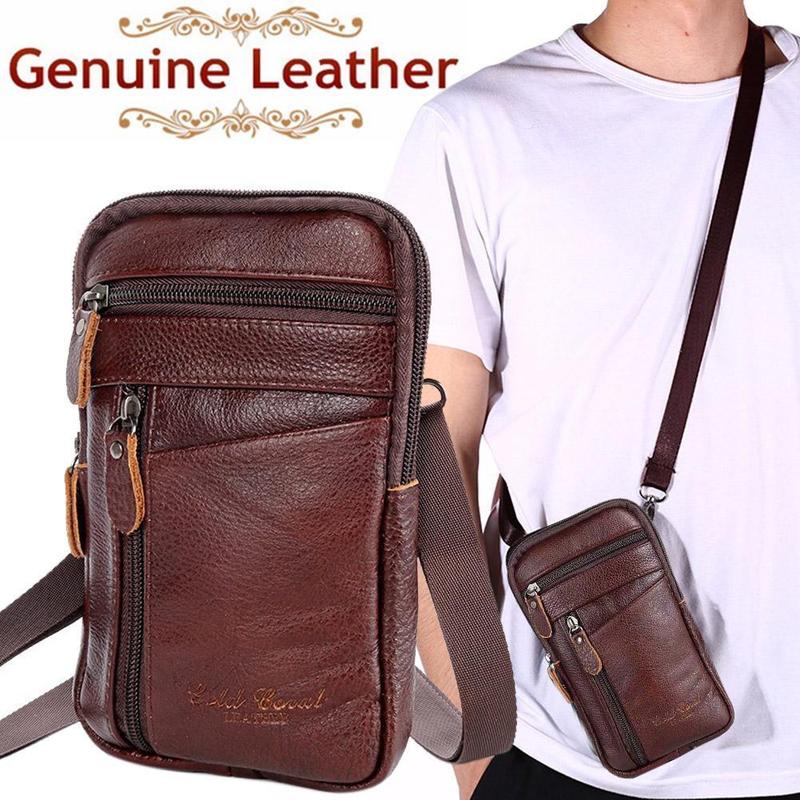Men Genuine Leather Bag Vertic - đánh giá và giá Saddle Bag Leather