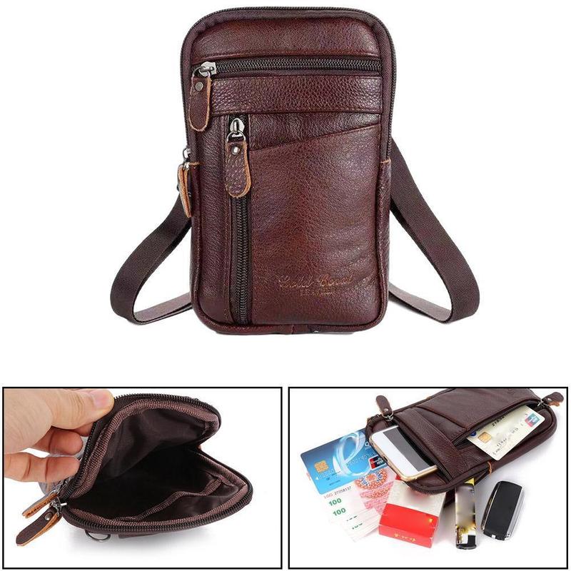 Men Genuine Leather Bag Vertic - đánh giá và giá Saddle Bag Leather