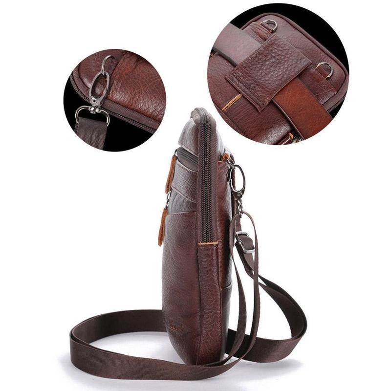 Men Genuine Leather Bag Vertic - đánh giá và giá Saddle Bag Leather