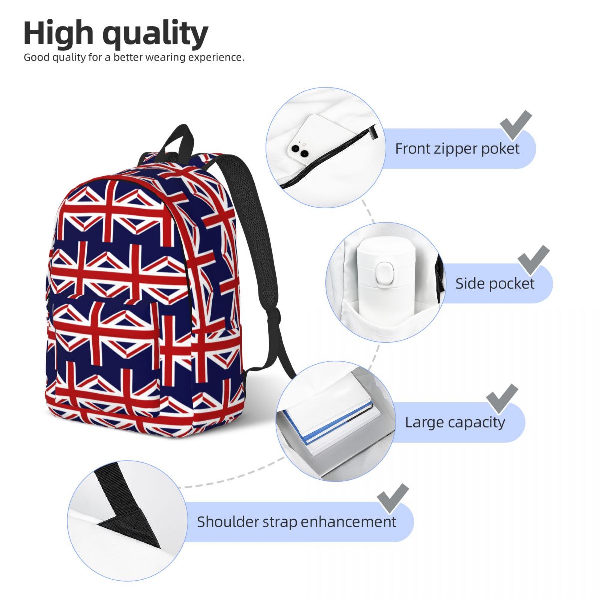 Union Jack Flag Of The UK Back - đánh giá và giá Women Bags Uk Sale