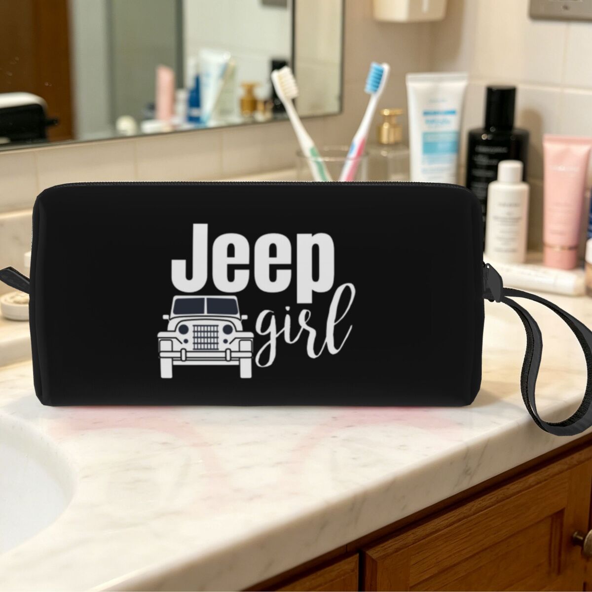 Jeep Girl Makeup Bag Cosmetic  - đánh giá và giá Women'S Jeep Bags