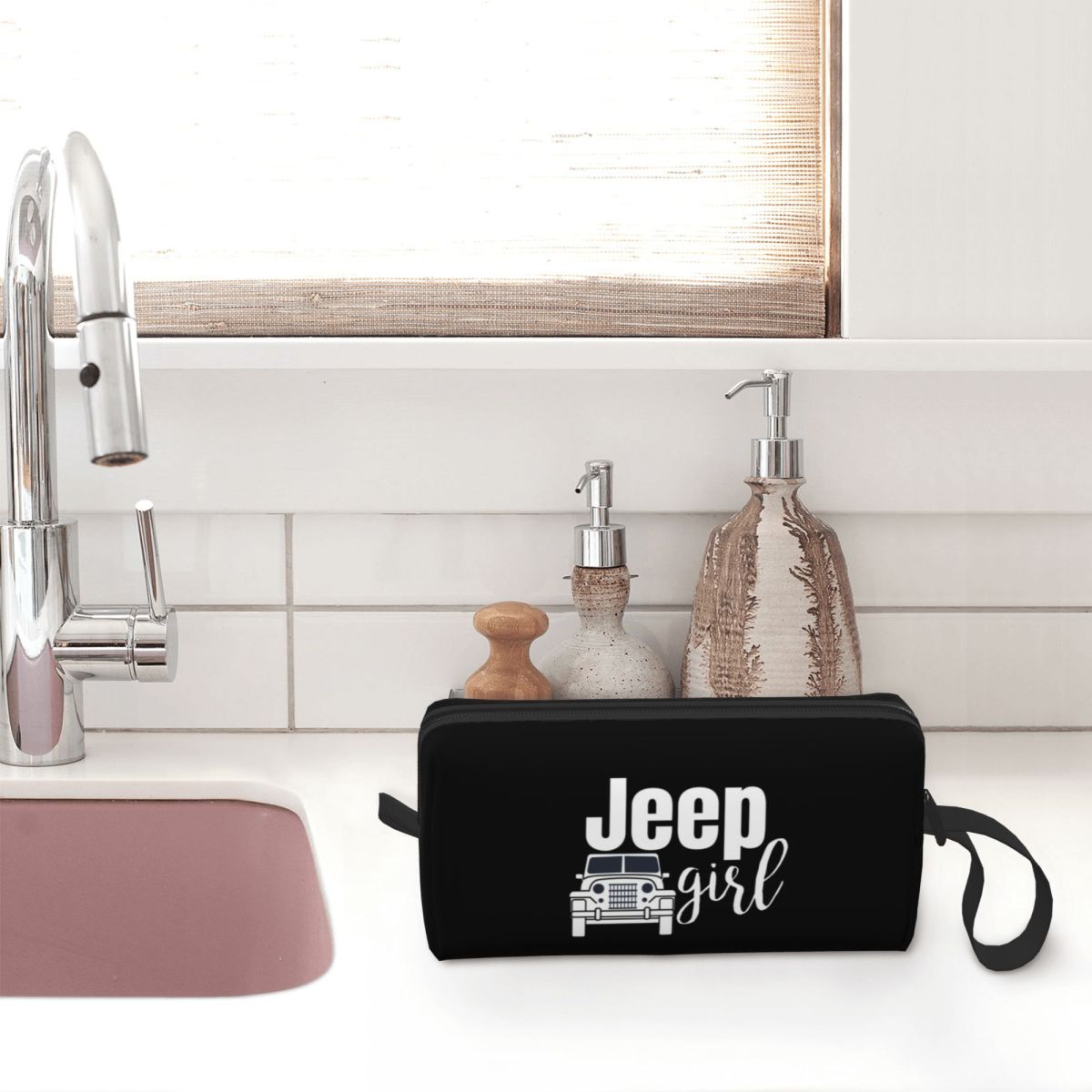 Jeep Girl Makeup Bag Cosmetic  - đánh giá và giá Women'S Jeep Bags