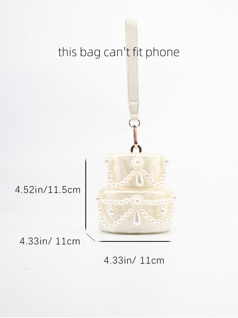 Cake shape clutch bag acrylic  - đánh giá và giá Women'S Evening Bags