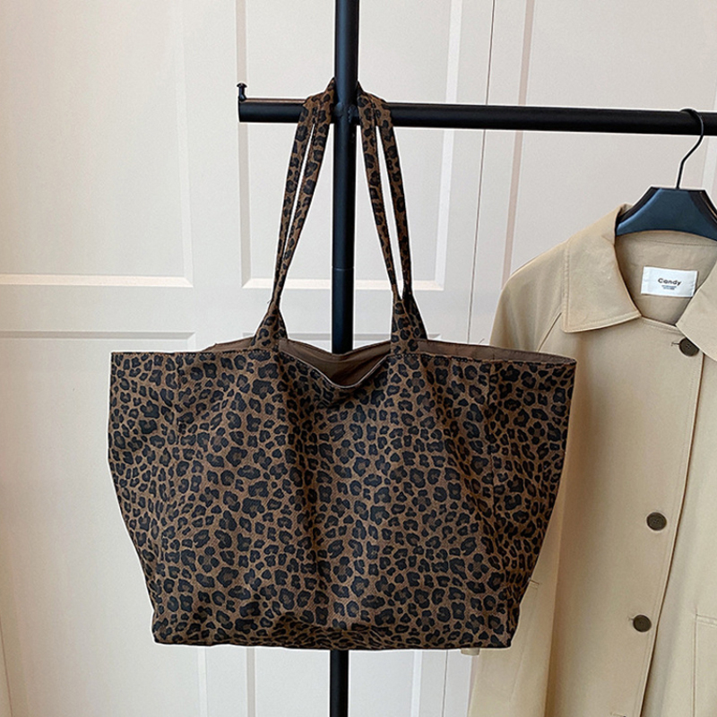 Women Leopard Print Tote Bag Y - đánh giá và giá Women Bags Work