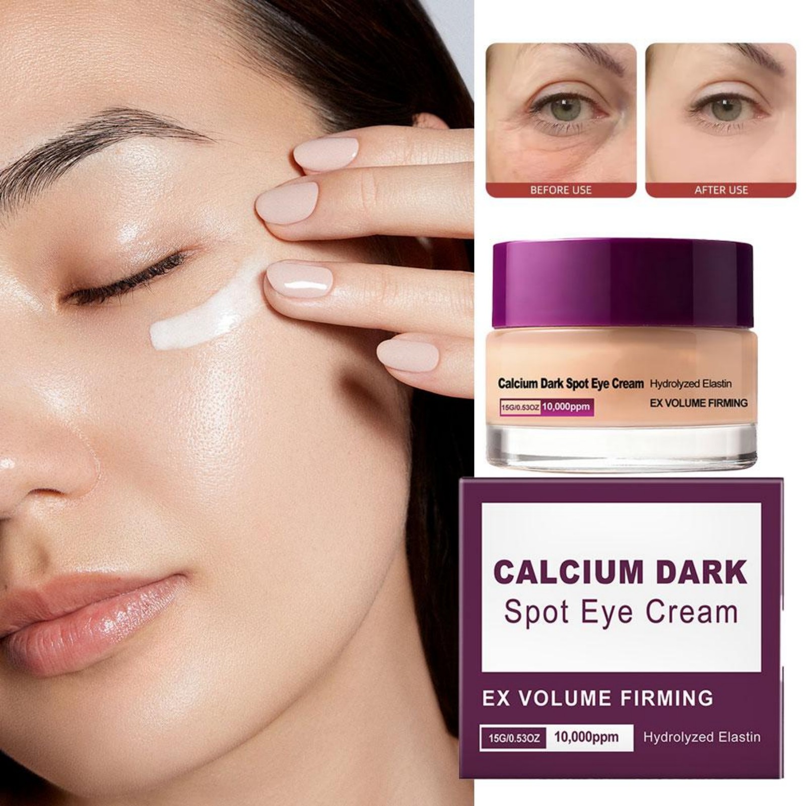 Calcium Eye Cream Dark Circle  - đánh giá và giá Women Bags Under Eyes