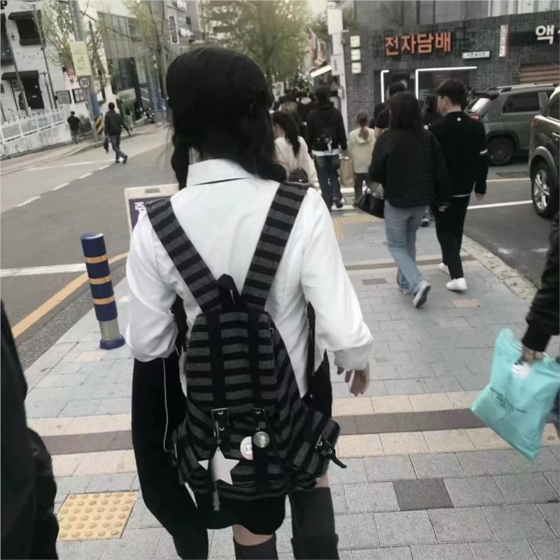 Harajuku Vintage Backpack Wome - đánh giá và giá Women Bags Medium Size