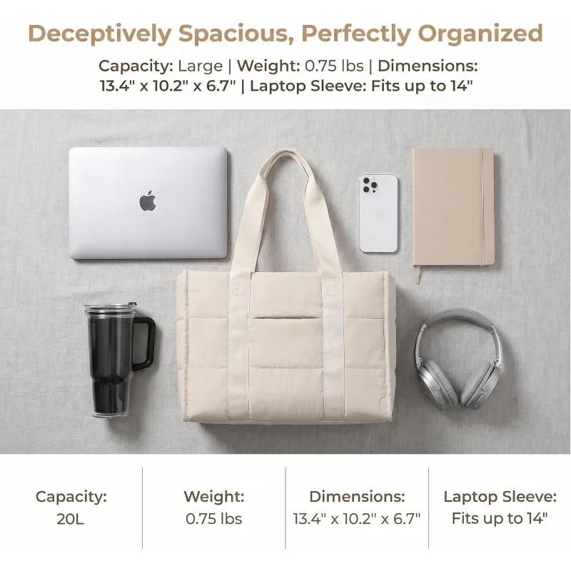 Tote Bag for Women, Lightweigh - đánh giá và giá Women Bags Work
