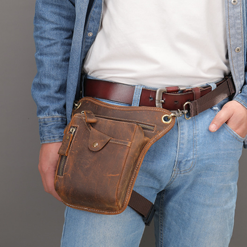 Vintage Men Waist Fanny Pack D - đánh giá và giá Saddle Bag Leather