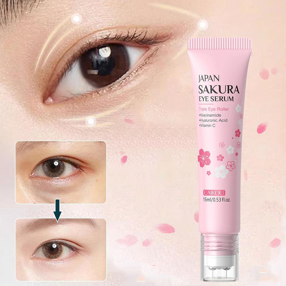 15ml Sakura Roller Eye Serum A - đánh giá và giá Women Bags Under Eyes