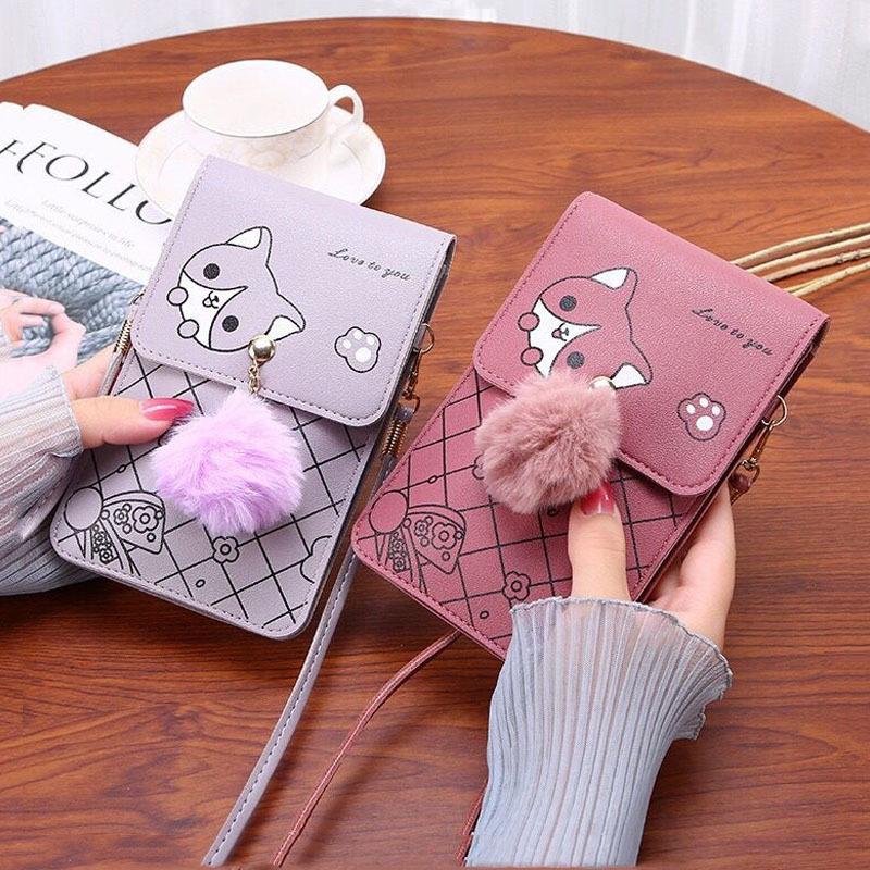 Cute Cartoon Pattern Touch-Scr - đánh giá và giá Women Bags Mini