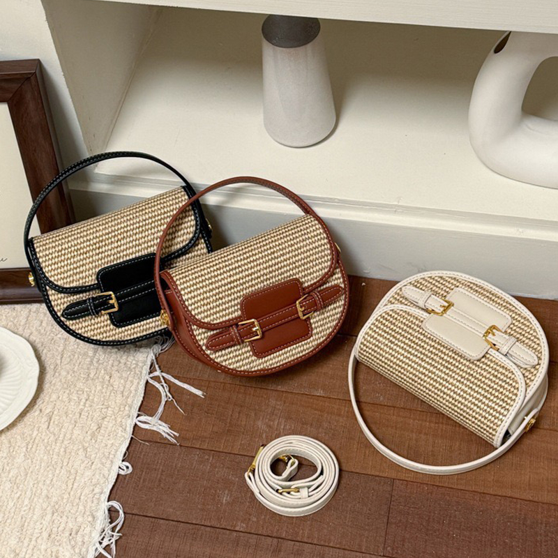 England Style Mini Straw Saddl - đánh giá và giá Saddle Bag Leather