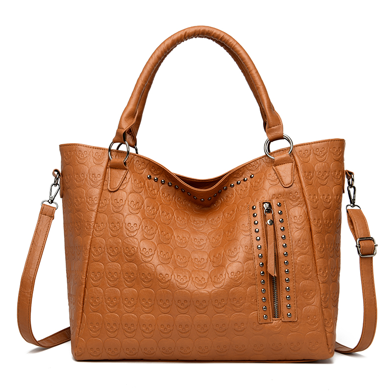 Punk Skull Crossbody Bag PU Le - đánh giá và giá Women Bags Work