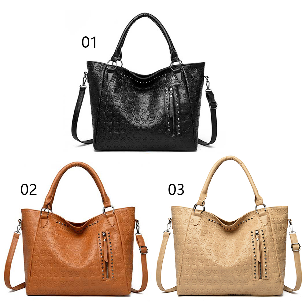 Punk Skull Crossbody Bag PU Le - đánh giá và giá Women Bags Work