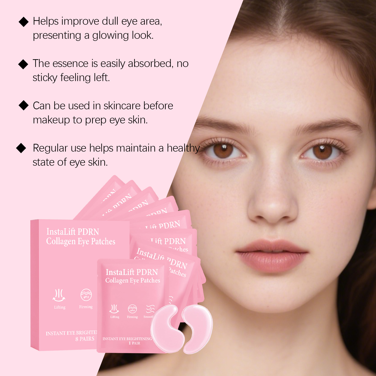 Instalift PDRN Collagen Eye Pa - đánh giá và giá Women Bags Under Eyes